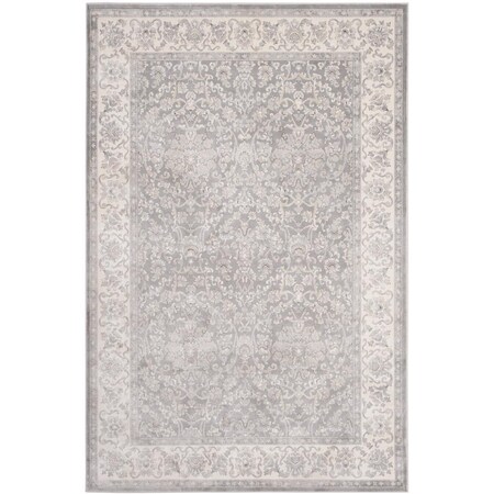 Safavieh 4 ft. x 5 ft.7 in. Persian Garden Rectangle Power Loomed Rug Silver & Ivory PEG613W-4